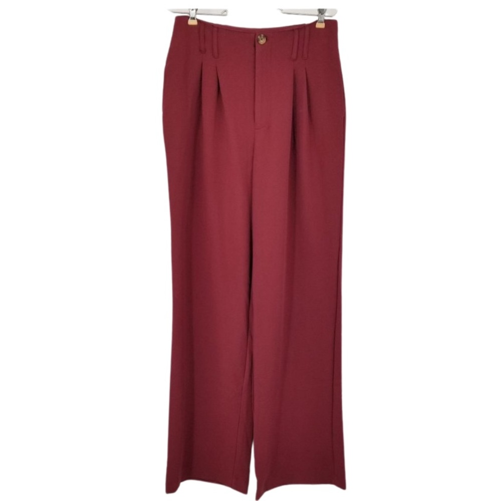 NWT SO Wide Leg High Rise Berry Dress Pants Size 15 - Picture 1 of 12
